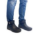 Зимові чорні черевики пінка ЕВА  верх липучка 44 розмір, фото 5