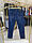 Чоловічі джинси на ремені Loro 0160 батал 40-48р темно-сині, фото 3
