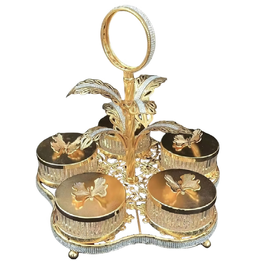 Підставка для десертів на 5 чашок Fruit tray 1399-5 Десертна підставка з гарним дизайном, фото 1