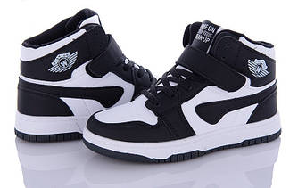 STTOPA Размер 32-19,5 см. Хайтопи демісезонні чорні білі