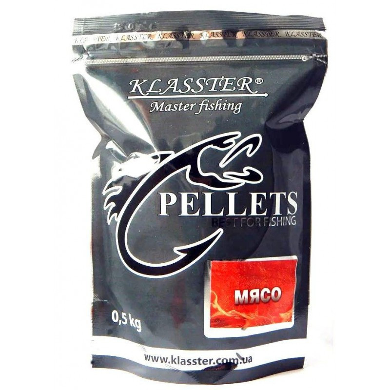 Пелет Klasster, 4мм, 500г, М'ясо (Пелети), фото 1