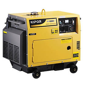 Генератор дизельний KIPOR KDE 6500T (електростарт, потужність 4.5 кВт/5.0 кВт)