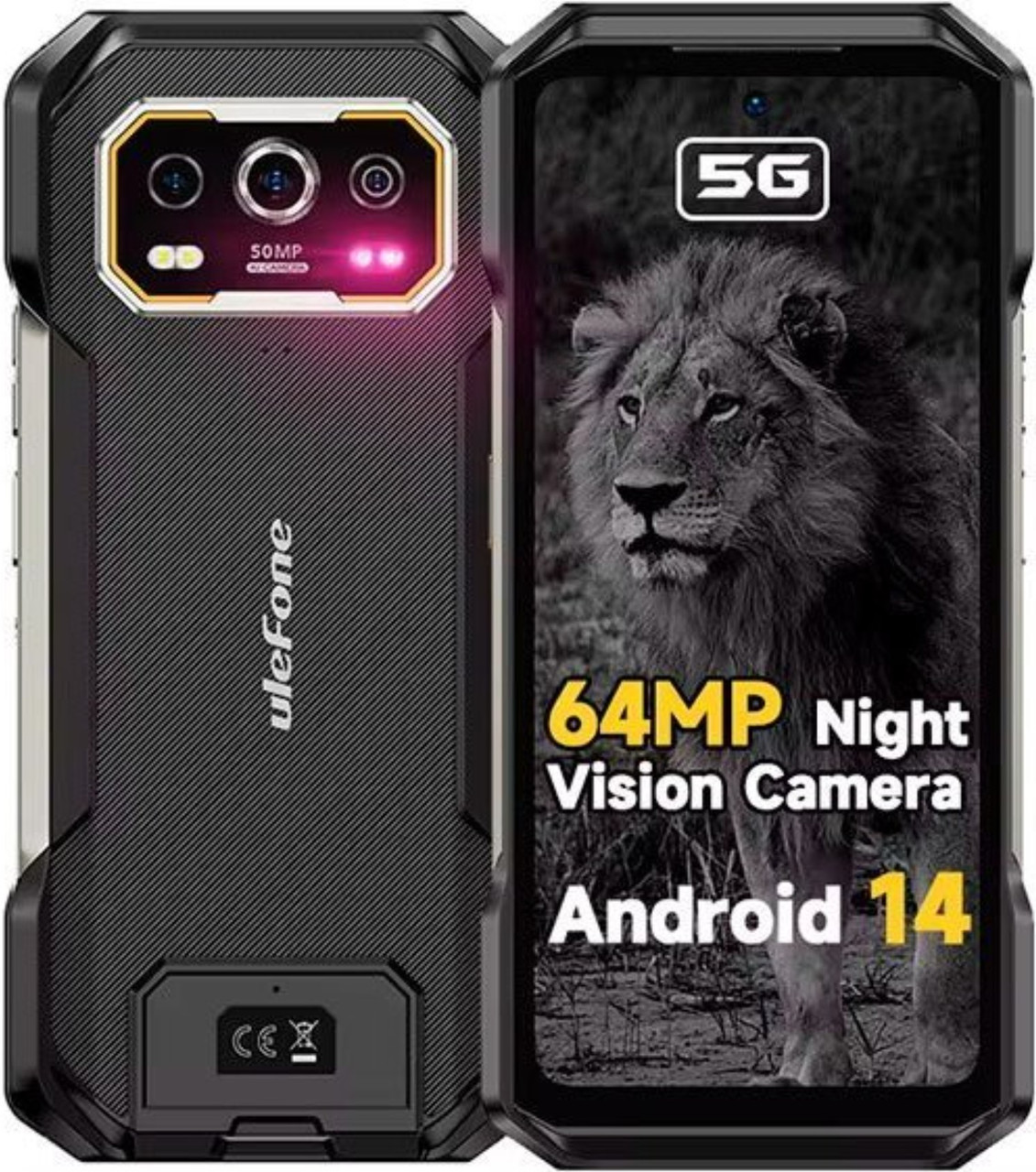 ULEFONE Armor 27 Pro 5G 12/256GB Black Night Vision Гарантія 1 Рік (*CPA -3% Знижка)_L