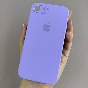 Чохол для Apple iPhone 8 матовий з мікрофіброю закритою камерою чохол на айфон 8 бузковий n8u