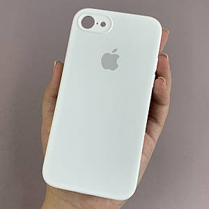 Чохол для Apple iPhone 8 матовий з мікрофіброю закритою камерою чохол на айфон 8 білий n8u