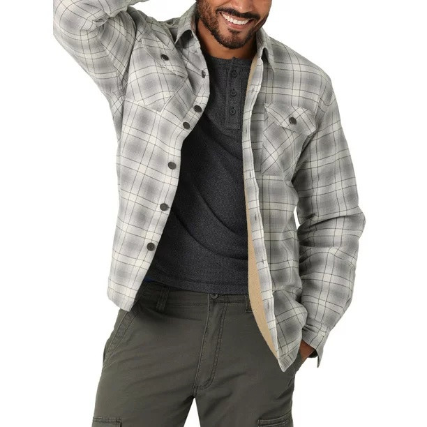 Куртка-сорочка Wrangler на підкладці - Vaporous Gray XXL (112325083)