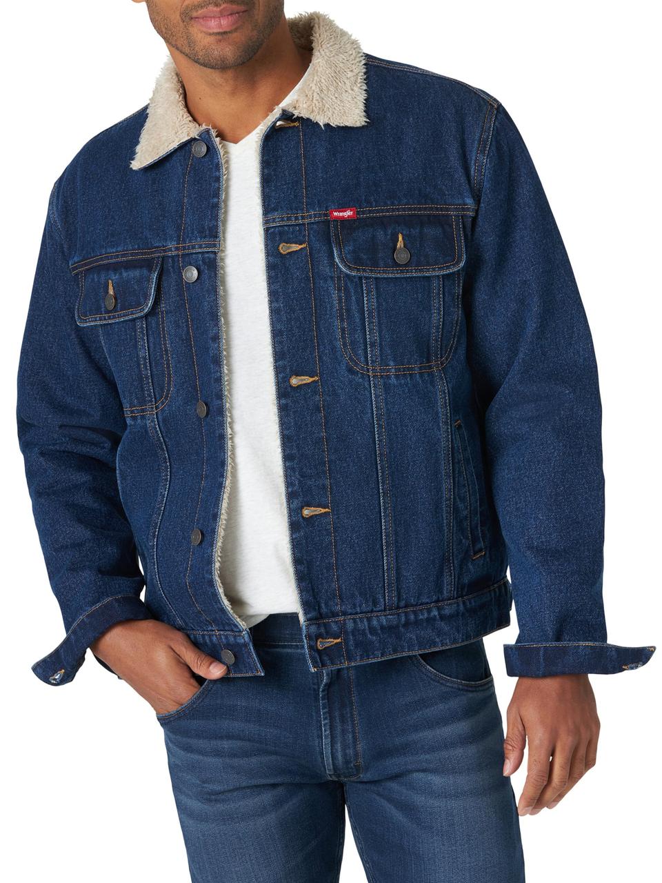 Джинсова куртка Wrangler на підкладці - Stonewash M (GJSL1ST), фото 1