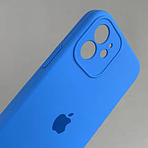 Чохол для Apple iPhone 12 матовий кейс із закритою камерою чохол на айфон 12 синій o5h, фото 3