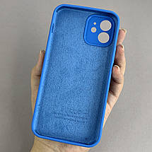 Чохол для Apple iPhone 12 матовий кейс із закритою камерою чохол на айфон 12 синій o5h, фото 2