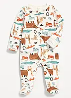 Людина дитяча - біла зі звірами Old Navy 68см 6-9 Місяців (752175)