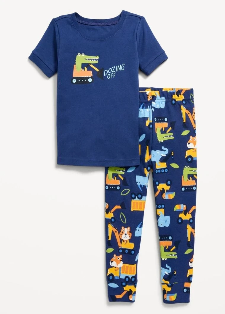 Піжама для хлопчиків крокодил на тракторі Old Navy 80см 12-18 Місяців (750109)