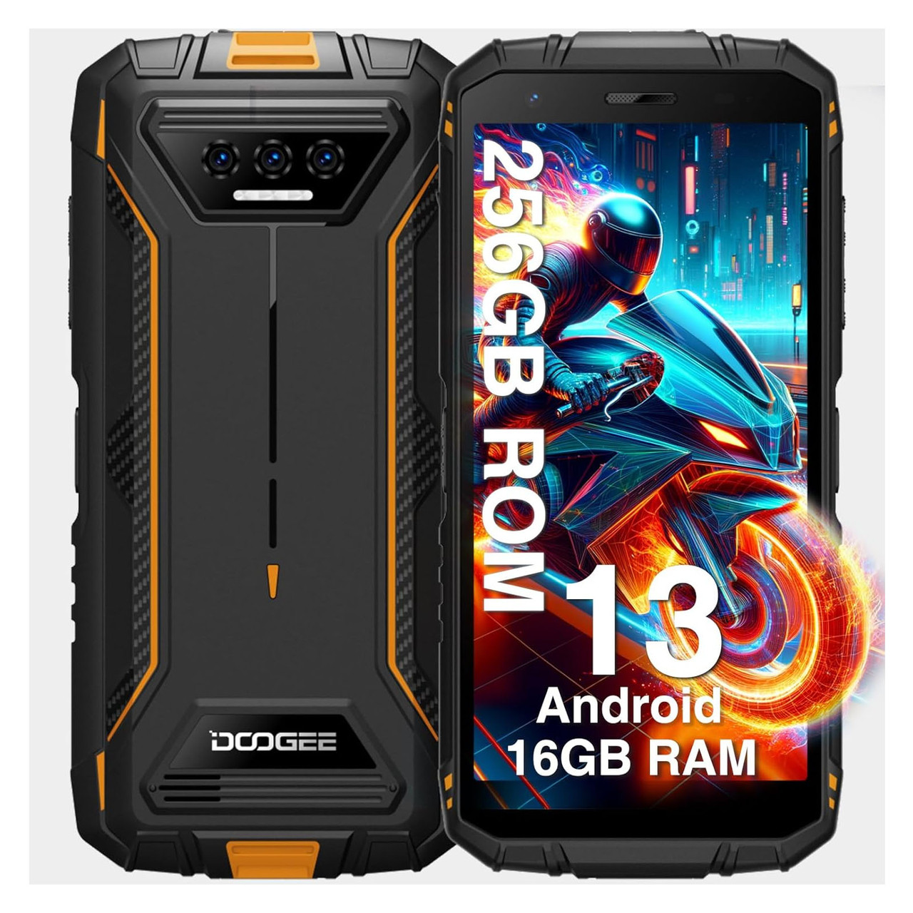 Смартфон протиударний Doogee S41 Max 6Gb/256Gb IP69K захист для військових