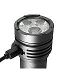 Ручний ліхтарик everActive FL-3300R "Luminator", 3xOsram P9 LED, 26650/4000mAh, 3300Lm, 30W, USB-C, IPX4, фото 6