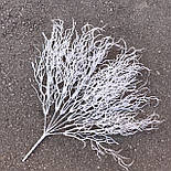 Букет штучної трави 47 см біла водорості, фото 2