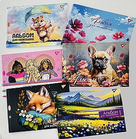 Альбом для малювання 28 аркушів із перфорацією Для дівчаток скоба 100 грн. 130562 18570Ф+ Yes