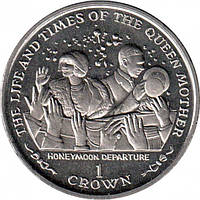 Монета Острова Мен 1 крона 1999 р. Медовий місяць