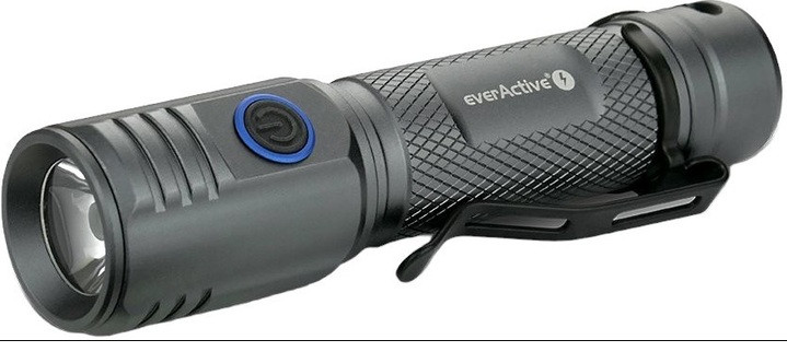 Ручний ліхтарик everActive FL-2000R "Buddy", LED 20W, 18650/2200mAh, 2000Lm, USB-C, IPX6