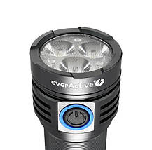Ручний ліхтарик everActive FL-3300R "Luminator", 3xOsram P9 LED, 26650/4000mAh, 3300Lm, 30W, USB-C, IPX4, фото 3