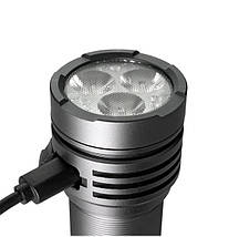 Ручний ліхтарик everActive FL-3300R "Luminator", 3xOsram P9 LED, 26650/4000mAh, 3300Lm, 30W, USB-C, IPX4, фото 6