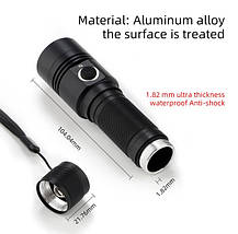 Ручний ліхтарик Soshine TC14 USB, IPX-6, 18650, 1100Lm, LED XMK T6 White, фото 6