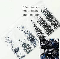 Набір страз холодної фіксації Premium MONTANA SS3-SS10 Non-hot Fix 1700шт