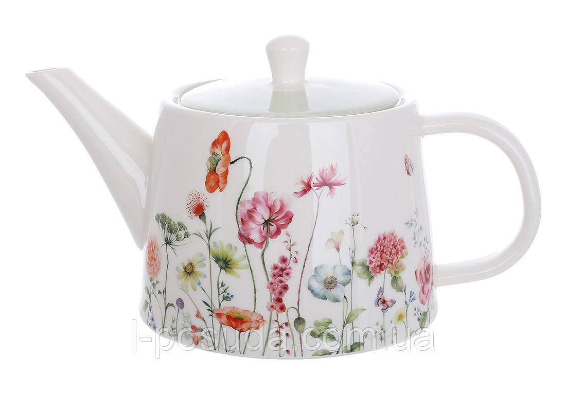 Порцеляновий чайник-заварник Floral 1,4 л, фото 1