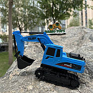 Екскаватор на радіокеруванні “RoboCop” синій | Бульдозер на пульті управління | Екскаватор на радіоуправлінні, фото 4