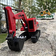 Екскаватор на радіокеруванні “Robo Cop” червоний | Бульдозер на пульті управління | Екскаватор на радіоуправлінні, фото 6