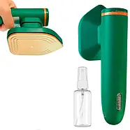 Мініатюрна портативна праска для вологого та сухого прасування Electric Iron 33 Вт Відпарювач ручний 2 в 1 Зелений, фото 7