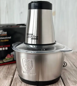 Блендер кухонний подрібнювач Zepline 2 л із металевою чашею електричний 1500 Вт