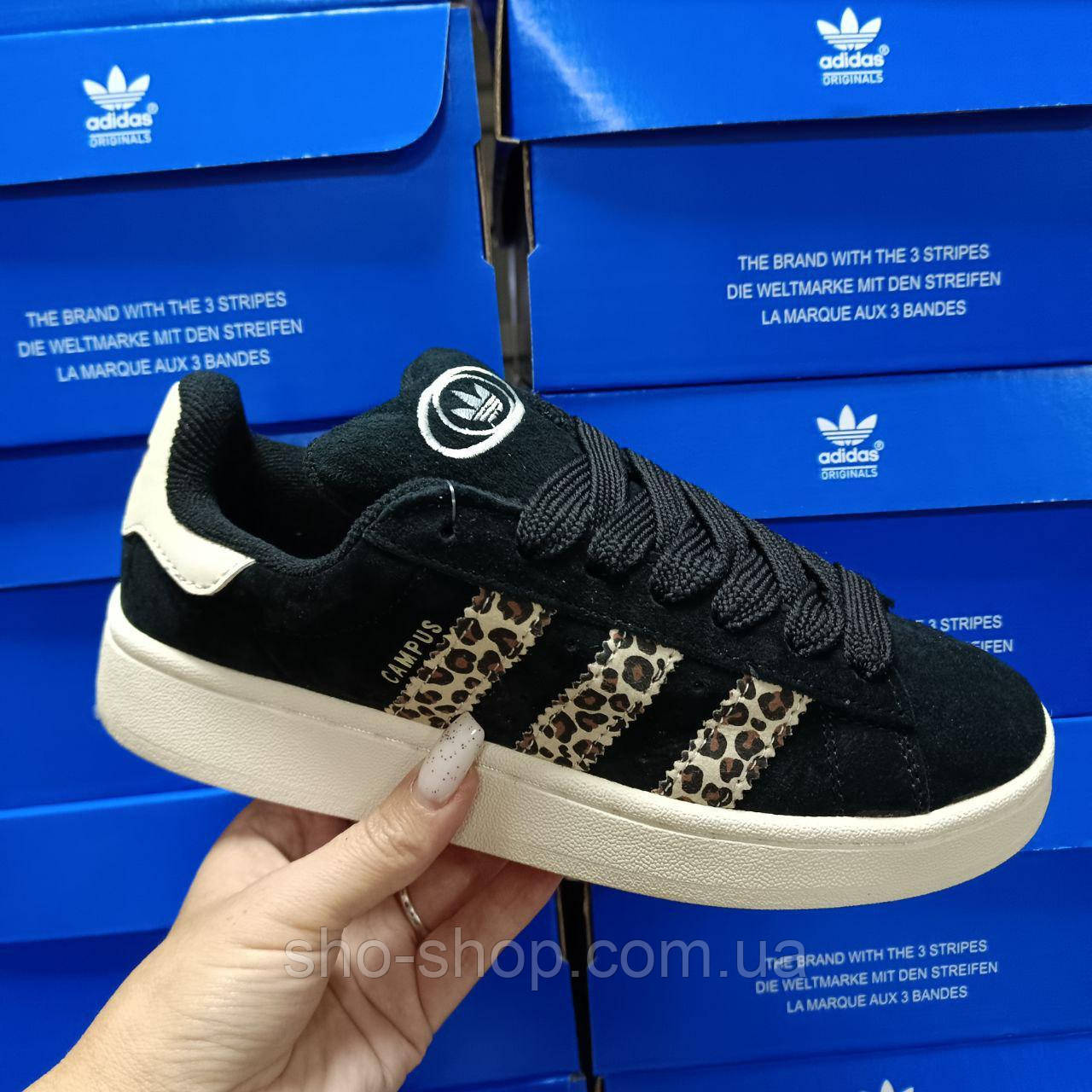 Кросівки Adidas Campus Black Leopard