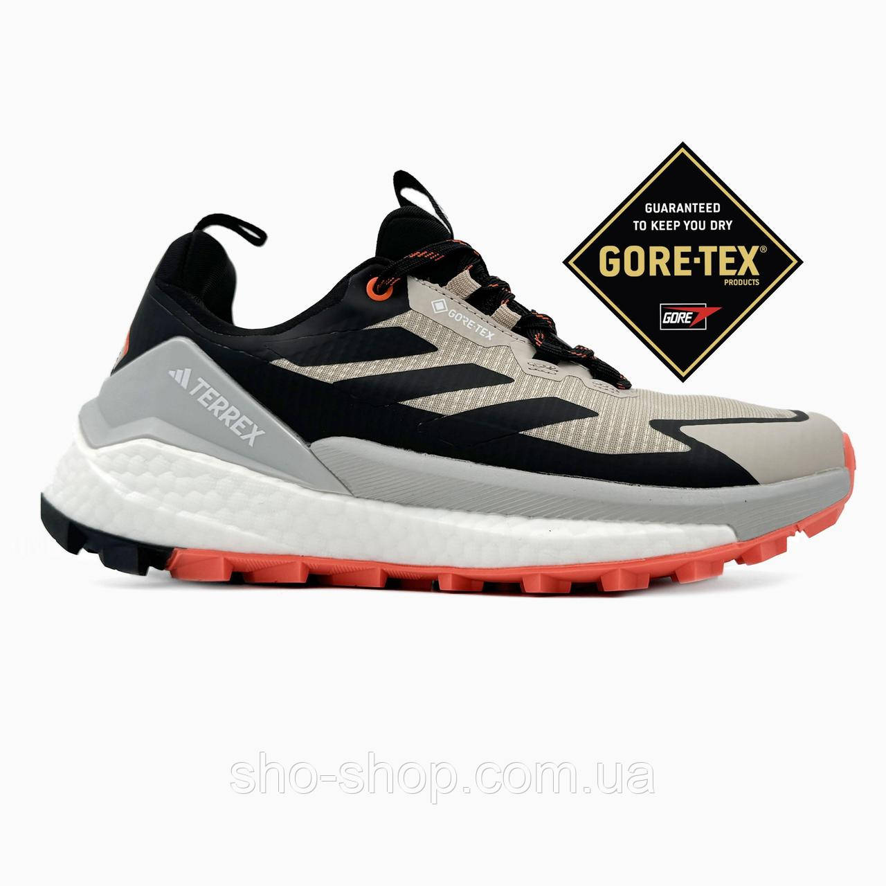 Кросівки Adidas Terrex Gore-Tex Low Beige/Black/Grey
