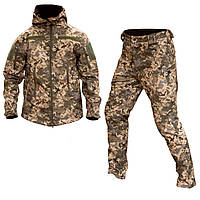 Форма Softshell Tactic куртка + штани піксель 01515-S