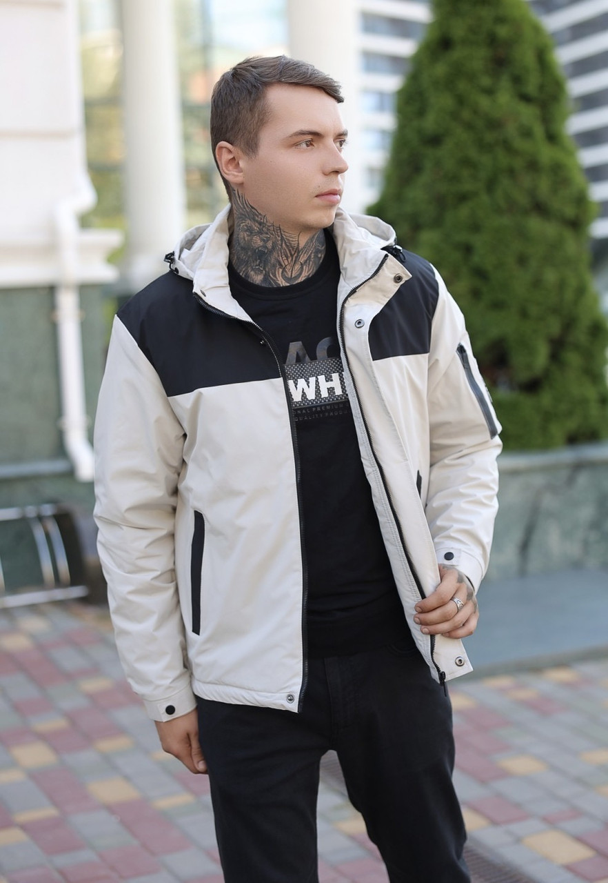 Куртка BIHOR чоловіча демісезонна , Білий, 4XL, фото 1