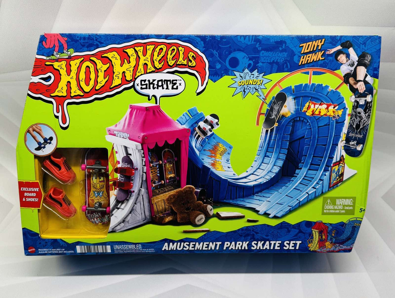 Набір Хот Вілс Скейт-парк зі звуком Hot Wheels Amusement Park Skate