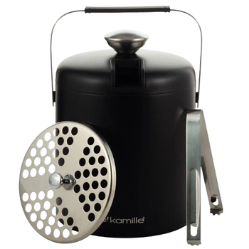 Відро для льоду чорне 7767 KAMILLE