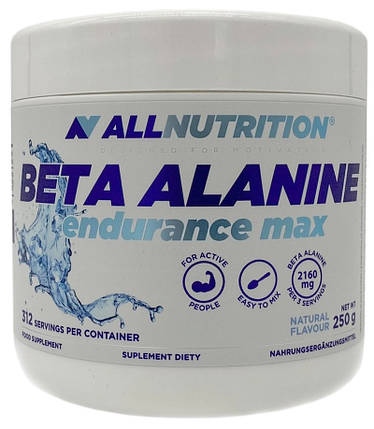Бета-аланін AllNutrition Beta Alanine Endurance Max 250 г, фото 1