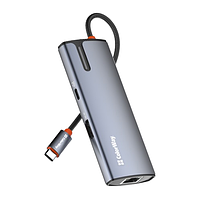 Док-станція 6в1 Type-C ColorWay CW-HUB02 PD Type-C/3*USB 3.0/HDMI 4K/RJ45, фото 3