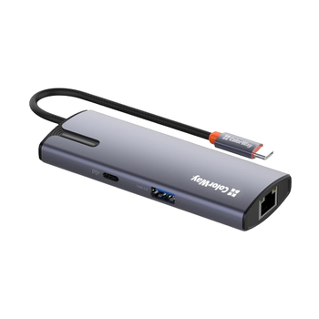 Док-станція 6в1 Type-C ColorWay CW-HUB03 PD Type-C/3*USB 3.0/USB 2.0/RJ45