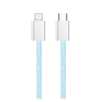 Кабель USB PD Type-C/Lightning ColorWay CW-CBPDCL061-BL 27W 1м синій, фото 3