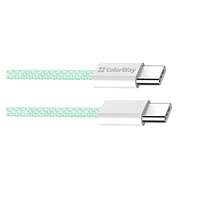 Кабель USB PD Type-C/Type-C ColorWay CW-CBPDCC061-G 3,0A 60W 1м зелений, фото 10