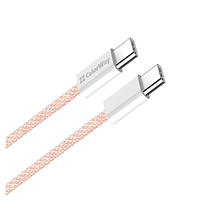 Кабель USB PD Type-C/Type-C ColorWay CW-CBPDCC061-P 3,0A 60W 1м рожевий, фото 10