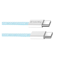 Кабель USB PD Type-C/Type-C ColorWay CW-CBPDCC061-BL 3,0A 60W 1м синій, фото 9