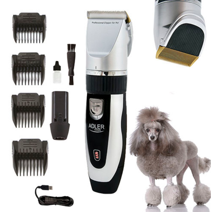 Машинка для стрижки тварин Adler AD 2823 з USB зарядкою, фото 1