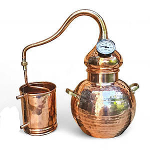 Перегінний куб AV Filhos, мідний 3л, з термометром тип CACHIMBO (Португалія)