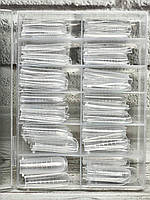 Верхні форми для нарощування нігтів YRE L-76 (V53) 120 шт (Квадрат)