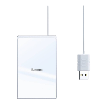 Зарядний пристрій бездротовий Baseus 15W срібний/білий