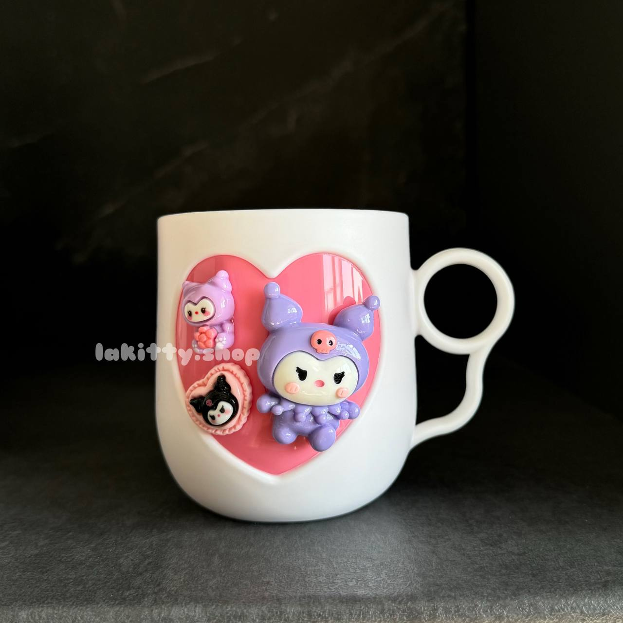 Чашка пластмасова з Kuromi | Hello Kitty. Кружка пластикова куромі | хелоу кіті мила