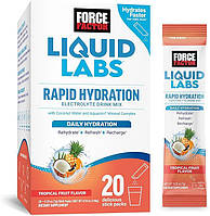 Force Factor Liquid Labs Rapid Hydration Electrolyte Drink Mix 20 Stick Packs х 7 g