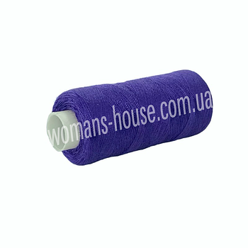 Нитка швейна KIWI 40/c2 400 ярдів Фіолетово синій